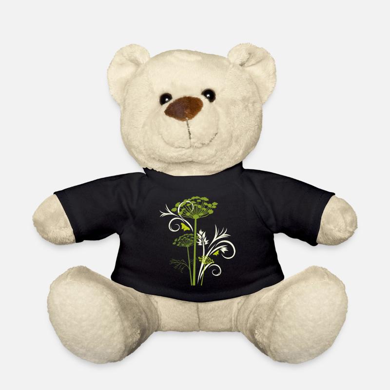 Silhouette de fenouil en fleurs - Nounours - noir