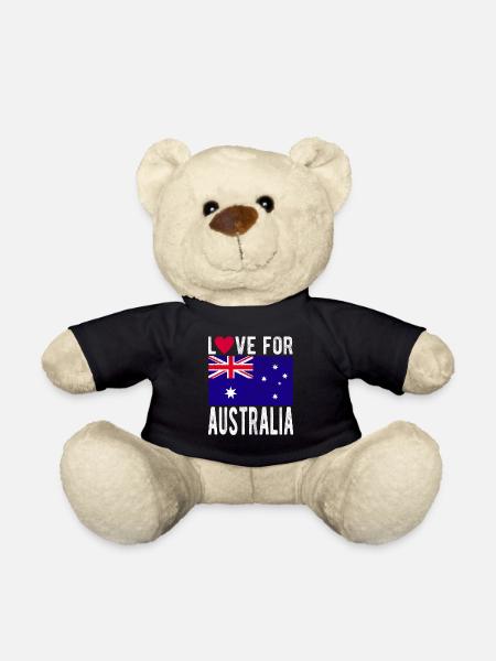 Australien Fahne - Teddy - Schwarz