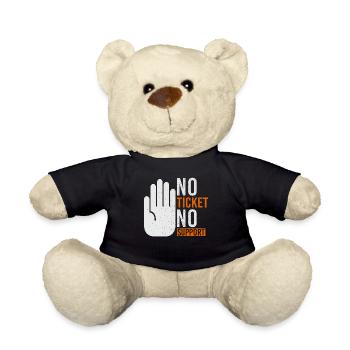 No Ticket No Support Event Event Help - Teddy Bear - black - Front