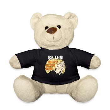 BETEN HILFT AUCH MIR - Teddy - Schwarz - Vorne