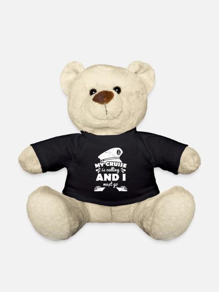 Kapitän Boot Meer lustiger Spruch - Teddy - Schwarz