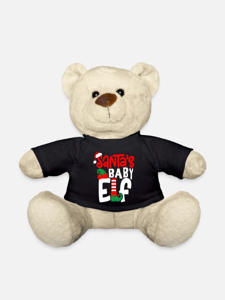 Santa's Baby Elf - Teddy Bear - black