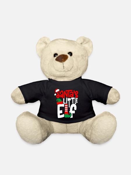 Santa s Little Elf - Teddy Bear - black