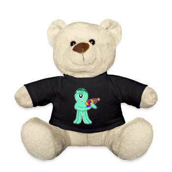 Extraterrestre pieuvre - Nounours - noir - Devant