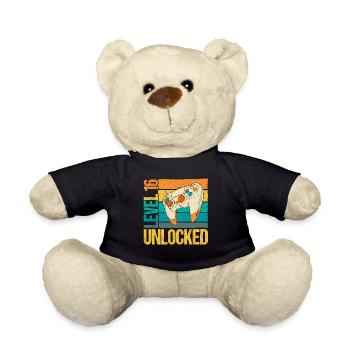Level 16 Unlocked - Teddy Bear - black - Front