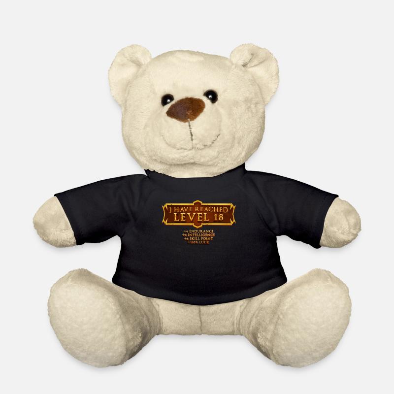 J’ai atteint le niveau 18 Rpg Online Gaming - Nounours - noir