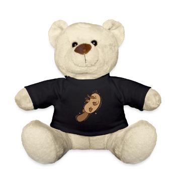 Schnabeltier Outback Australien Tier - Teddy - Schwarz - Vorne