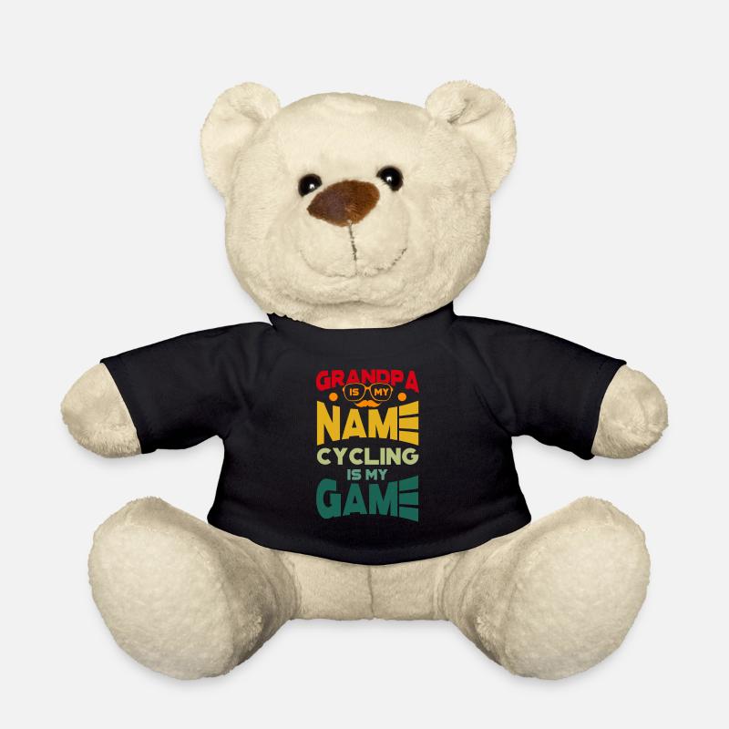 Grand-père est mon nom Le vélo est mon vélo de jeu - Nounours - noir