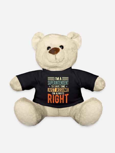Superintendent - Teddy Bear - black