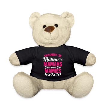 Les Meilleures Mamans Deviennent des Mamie 2023 - Nounours - noir - Devant