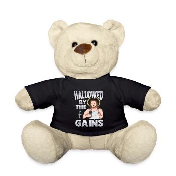 Sanctified by the Winnings Design for God Believe - Teddy Bear - black - Front