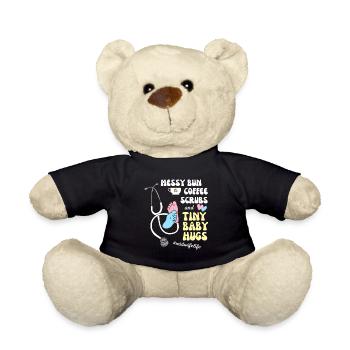 Sage-femme Sages-femmes Bébé obstétricien Cadeau - Nounours - noir - Devant