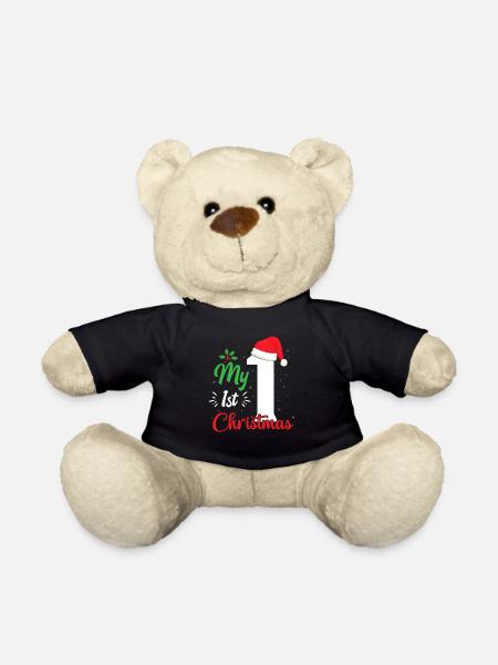 My 1st Christmas - Teddy - Schwarz