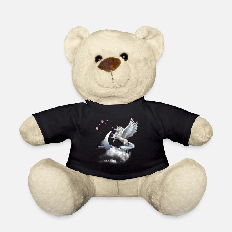 Einhorn Geschenk- Einhorn Tshirt - Teddy - Schwarz
