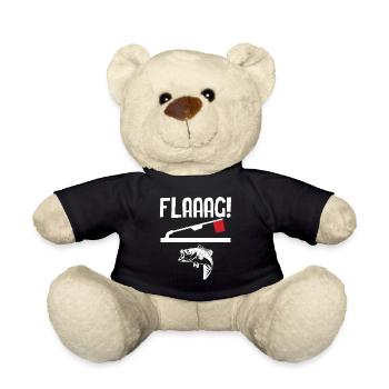 Ice Fishing - Flaaag! - Teddy Bear - black - Front