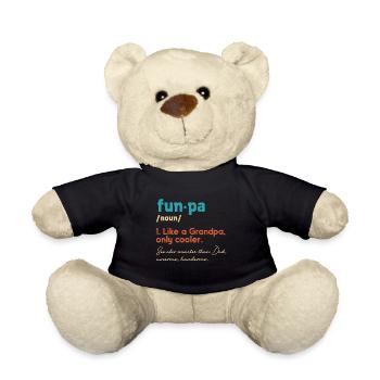 Funpa-definition Wie Opa, Nur Cooler - Teddy - Schwarz - Vorne
