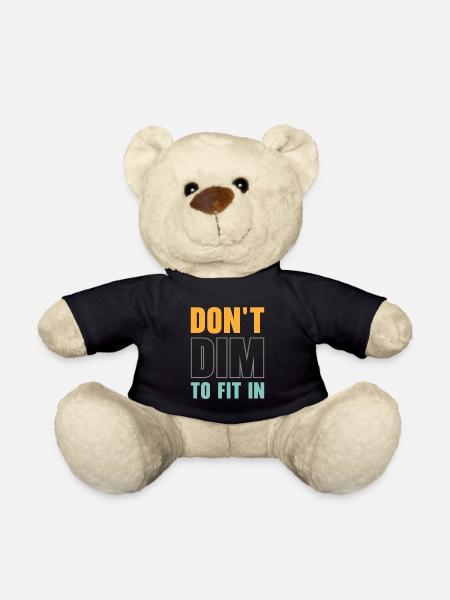 Inspirierender Positivdenker - Teddy - Schwarz