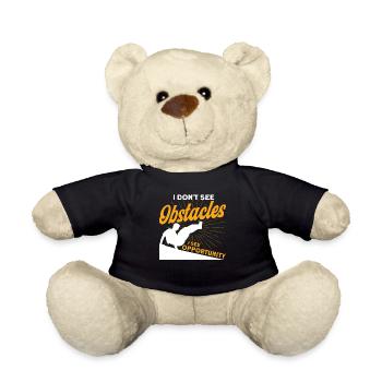 Parkour Gift Freerunning Parkour Runner - Teddy Bear - black - Front