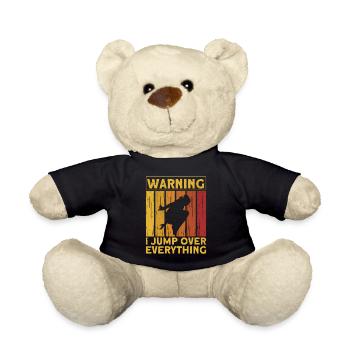 Parkour Gift Freerunning Parkour Runner - Teddy Bear - black - Front