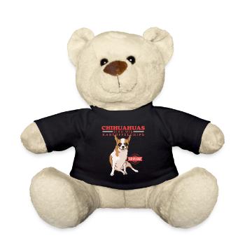 Chihuahua Dog Owner Dogs Gift - Teddy Bear - black - Front