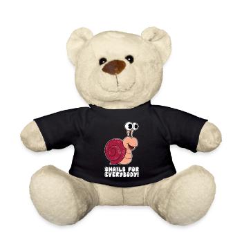 Snails for everyone - Teddy Bear - black - Front
