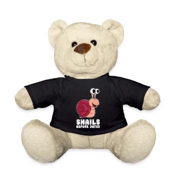Snails before dates - Teddy Bear - black - Front