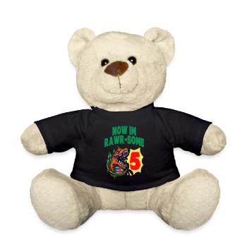 Maintenant im Rawr-Some 5 TRex Dinosaure Anniversaire - Nounours - noir - Devant