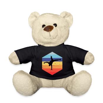 Breakdance Bgirl Bboy Break Dance pour hommes - Nounours - noir - Devant