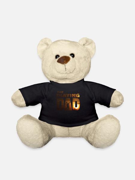 Badminton Geschenkidee Sport Design - Teddy - Schwarz