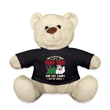 Il est temps de s’asseoir devant un arbre mort et de manger des bonbons - Nounours - noir - Devant