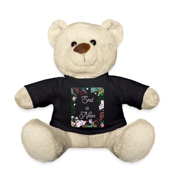La fin est proche de drôles floraux colorés - Nounours - noir - Devant