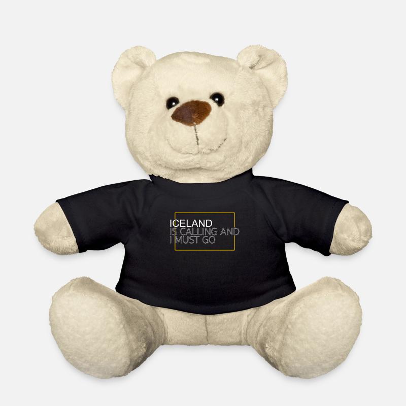 Island Spruch - Teddy - Schwarz