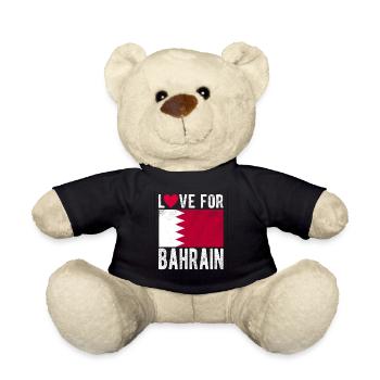 Bahrain Souvenir - Teddy Bear - black - Front