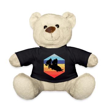 Men's two-man bobsleigh track Bobsleigh riding Bobsleigh - Teddy Bear - black - Front