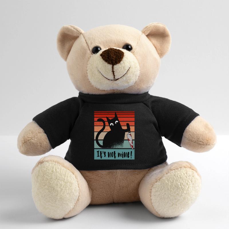 Ce n’est pas le mien, chat innocent avec un couteau Nounours