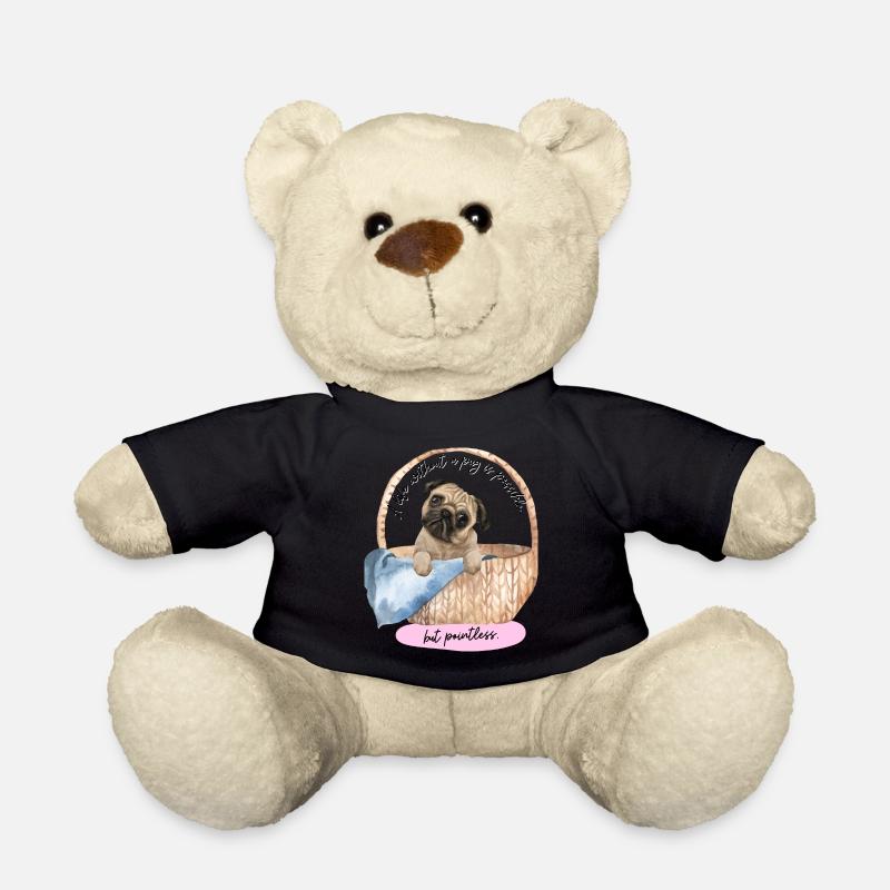 Une vie sans carlin est possible mais inutile - 1 - Nounours - noir