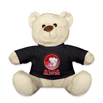 Elephant is My Valentine's Day - Nounours - noir - Devant