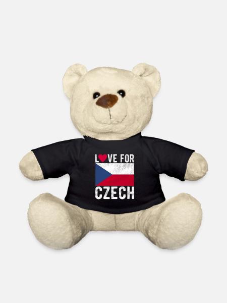 Czech souvenir - Teddy Bear - black