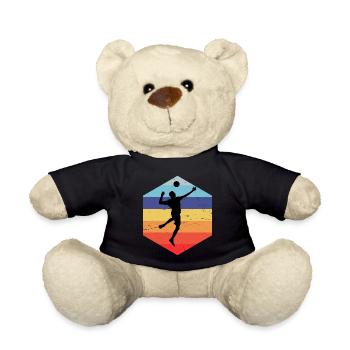 Faustball Damen Volleyball Fistball Faustballspiel - Teddy - Schwarz - Vorne