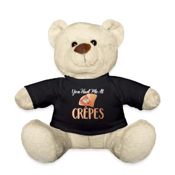 Crepe Gifts for Crepe Lover - Teddy Bear - black - Front