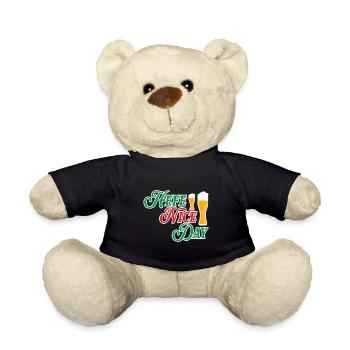 Hefe Nice Day Alkohol Brauer Bierbrauen Bier - Teddy - Schwarz - Vorne