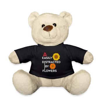 Lustiges Sprichwort für Gartenfloristen, - Teddy - Schwarz - Vorne