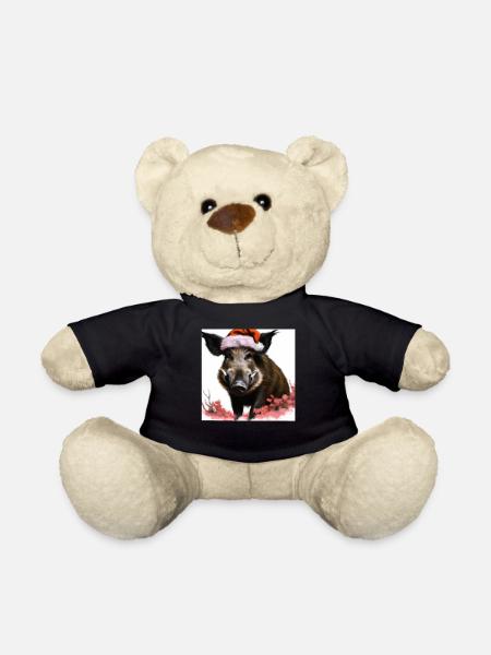 Sanglier Père Noël - Nounours - noir
