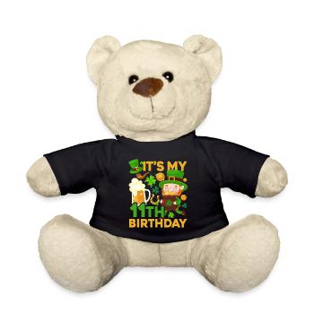 Es Ist Mein 11. Geburtstag Kinderferien St. - Teddy - Schwarz - Vorne