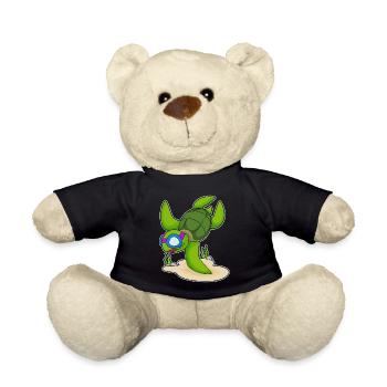 Schildkröte Taucher Schwimmbrille Tauchen - Teddy - Schwarz - Vorne