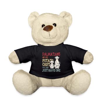 Cadeau de chien de propriétaire de chien dalmate - Nounours - noir - Devant