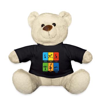 Gymnastique Épreuves de gymnastique masculine Gymnastes - Nounours - noir - Devant