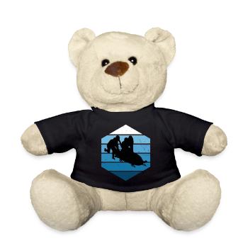 Bobsleigh Women Bobsleigh Track Bobsleigh Ride - Teddy Bear - black - Front