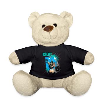 Koblenz Deutschland Stadt Skyline Vintage Retro - Teddy - Schwarz - Vorne