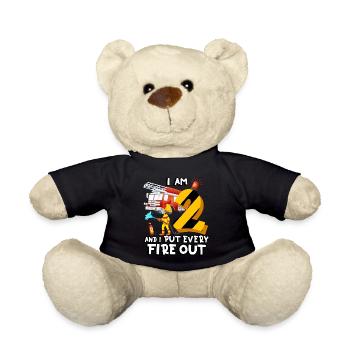 Pompiers pompiers J’ai 2 ans - Nounours - noir - Devant